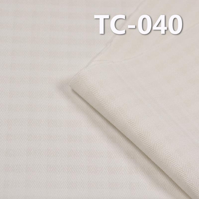 【半漂布】TC-040 63%棉37%涤交织人字斜布 58/59" 220g/m2