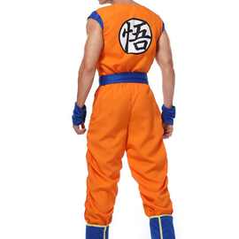 新款万圣节 七龙珠动画片 孙悟空角色扮演悟空服演出服