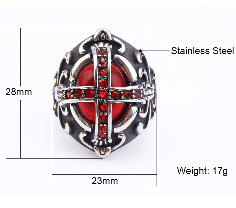 Gothic Cross Ring Image 2