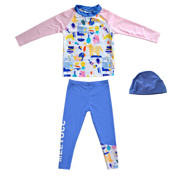 Cartoon long-sleeve, split trousers
