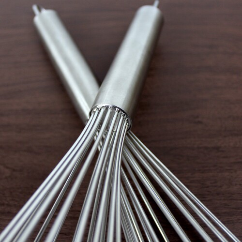 Stainless steel manual egg beater, handheld 10-22 inch household commercial egg whisk, cream egg beater