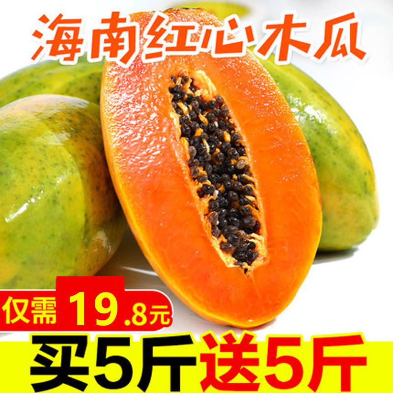 [5 pounds 5 pounds Limited Time seconds Boutique Red Rock sugar milk Papaya Large fruit CZ1