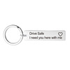 Cross -border stainless steel keychain Drive Safe I love you