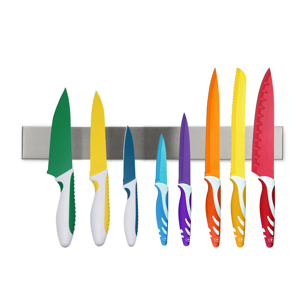 Manufactor wholesale kitchen Wall mounted 304 Stainless steel magnet Tool carrier double faced adhesive tape Free punch magnetic Tool carrier