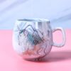 Creative INS marble pattern ceramic mug can set logo wedding gift cup ceramic coffee cup