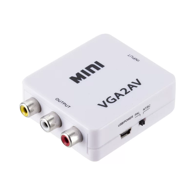 Горячая распродажа VGA к AV компьютерному выходу на ТВ с аудио PC к ТВ выход VGA к головка лотоса