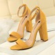 0509-1 European and American style women's shoes Summer high-heeled shoes fashion simple thick-heeled high-heeled sexy nightclub with sandals