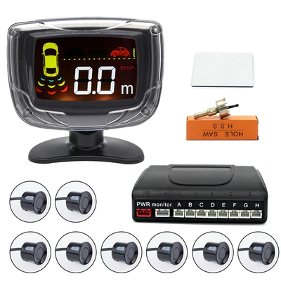 Front and rear radar 8 probe front radar reversing rear probe 8 probe LCD reversing radar (Park radarı)