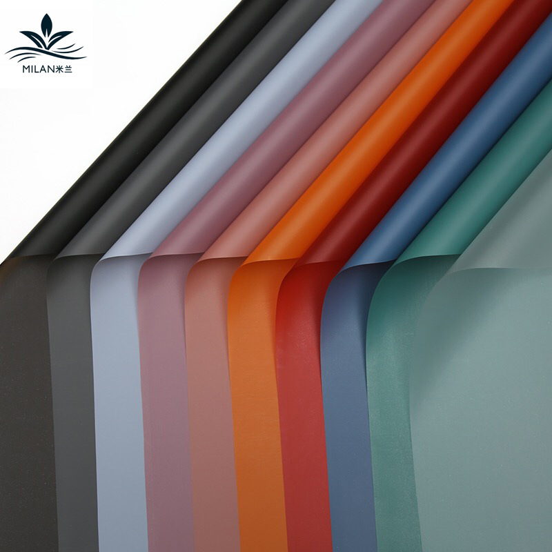 Papel liso coreano de color sólido papel de miel papel floral papel de embalaje de flores papel de regalo floral papel de regalo de ramo coreano