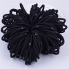 Base elastic black hair rope, universal ponytail, simple and elegant design