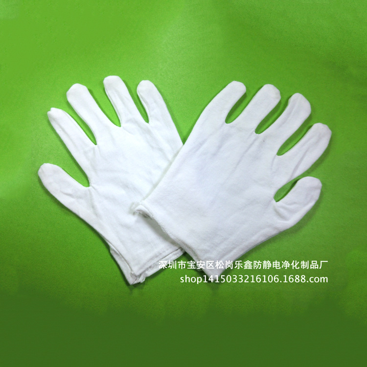 2019新款弹力棉手套 拉架手套 纯棉白手套 白棉手套拉架手套批发