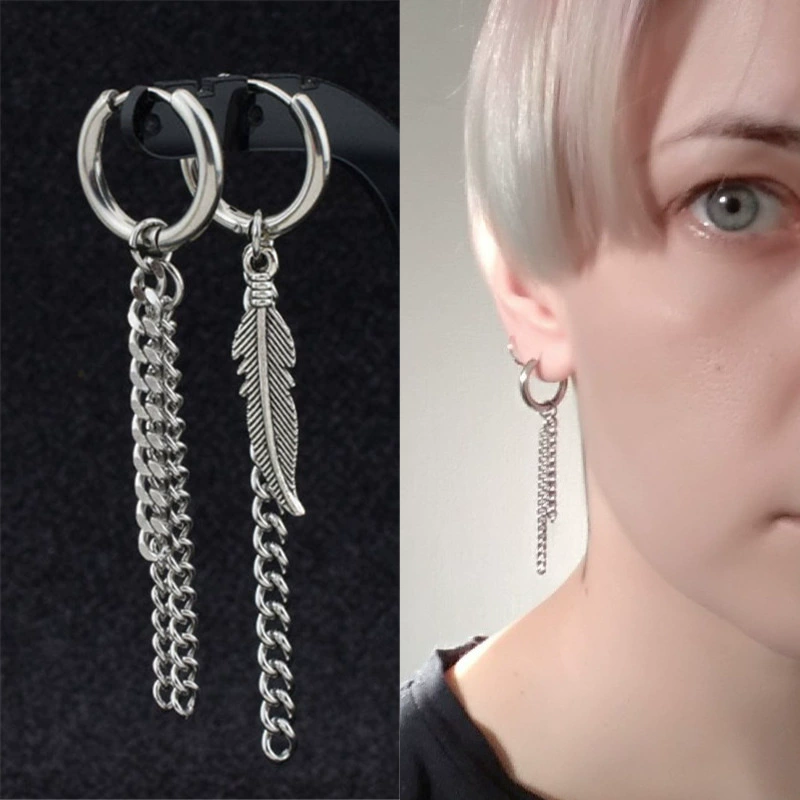 Длинные серьги-кисти в корейском стиле, нержавеющая сталь, лёгкие подвески 9,3 см
