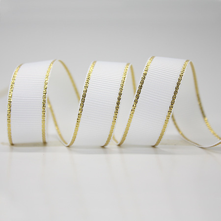 Cinta acanalada con borde dorado de Yao Ming, accesorios para cajas de regalo de pasteles, material base para cinta, cinta acanalada con borde dorado.