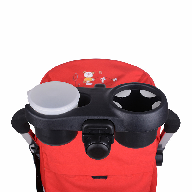 婴儿车杯架推车奶瓶水瓶架户外通用童车水杯固定架双耳杯架