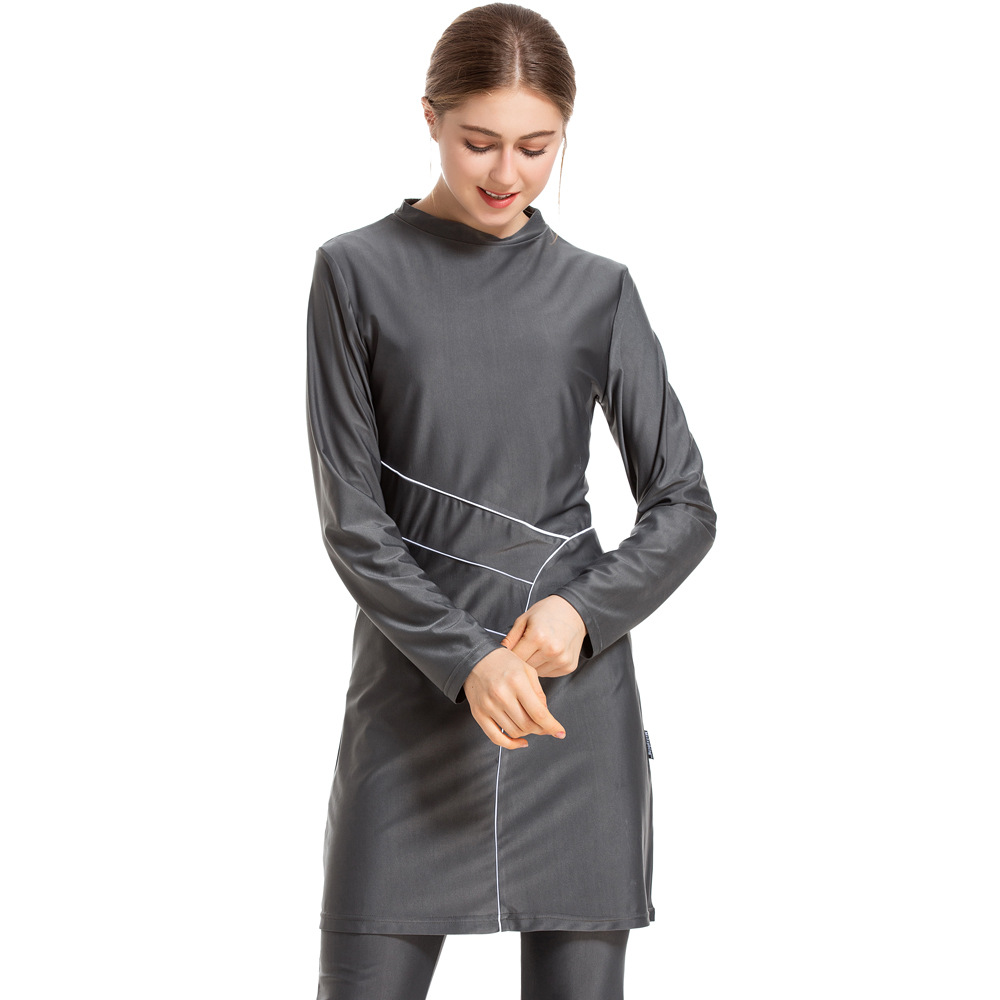 Muslim Women Swimsuit, 3 Pcs Burkini Modest Swimsuit (MB006)