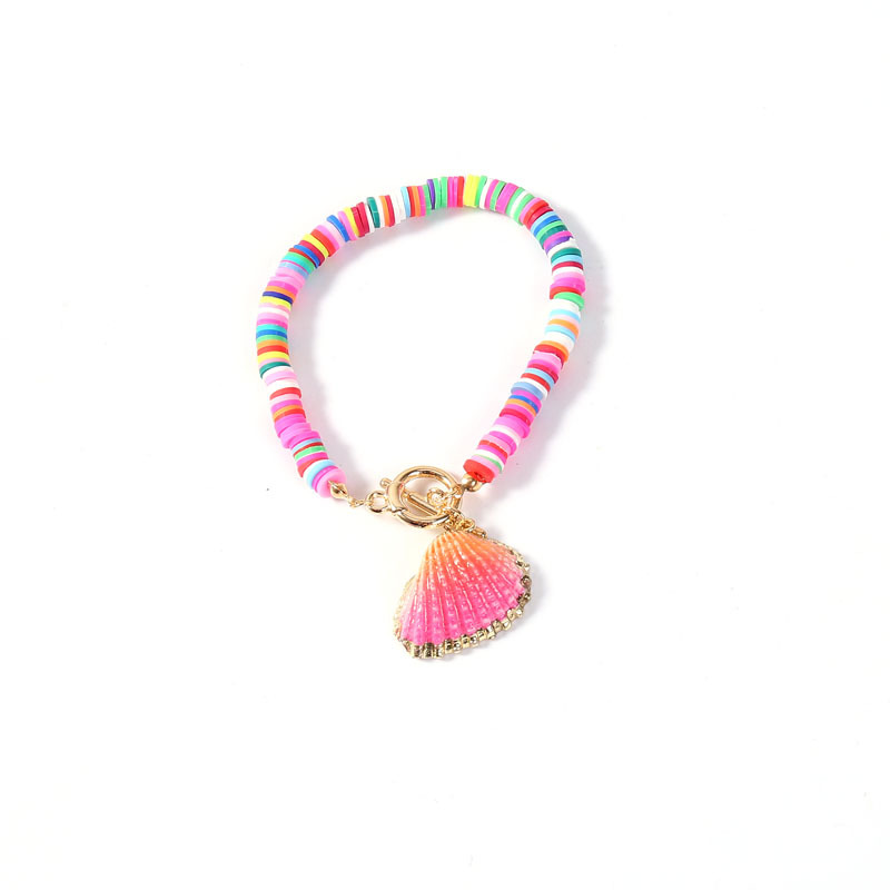 Bohemian Color Shell Fashion Soft Clay Bracelet display picture 10