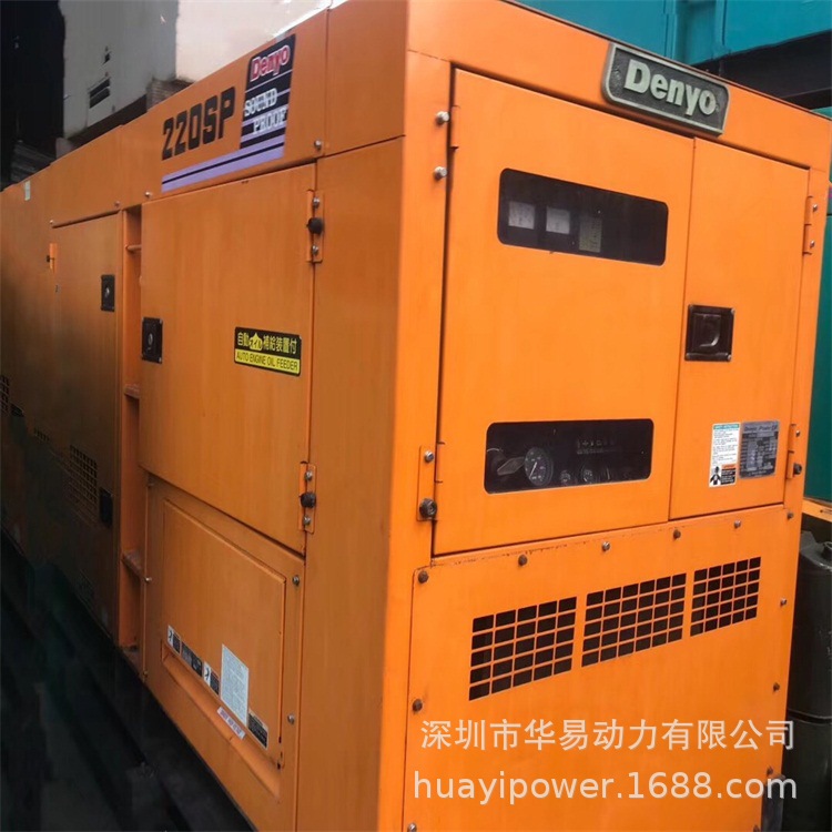 二手日本电友Denyo高性能静音型小松柴油发电机(三相)DCA-220SPK3