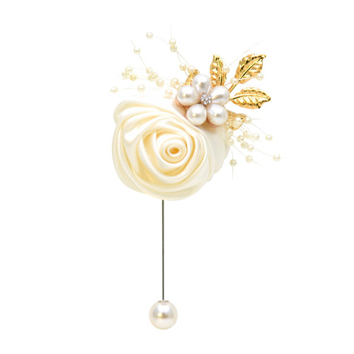 Eternal Angel 809 Artificial Flower Boutonniere Fabric Wedding Decorations for Men and Women, Bride and Groom Boutonniere