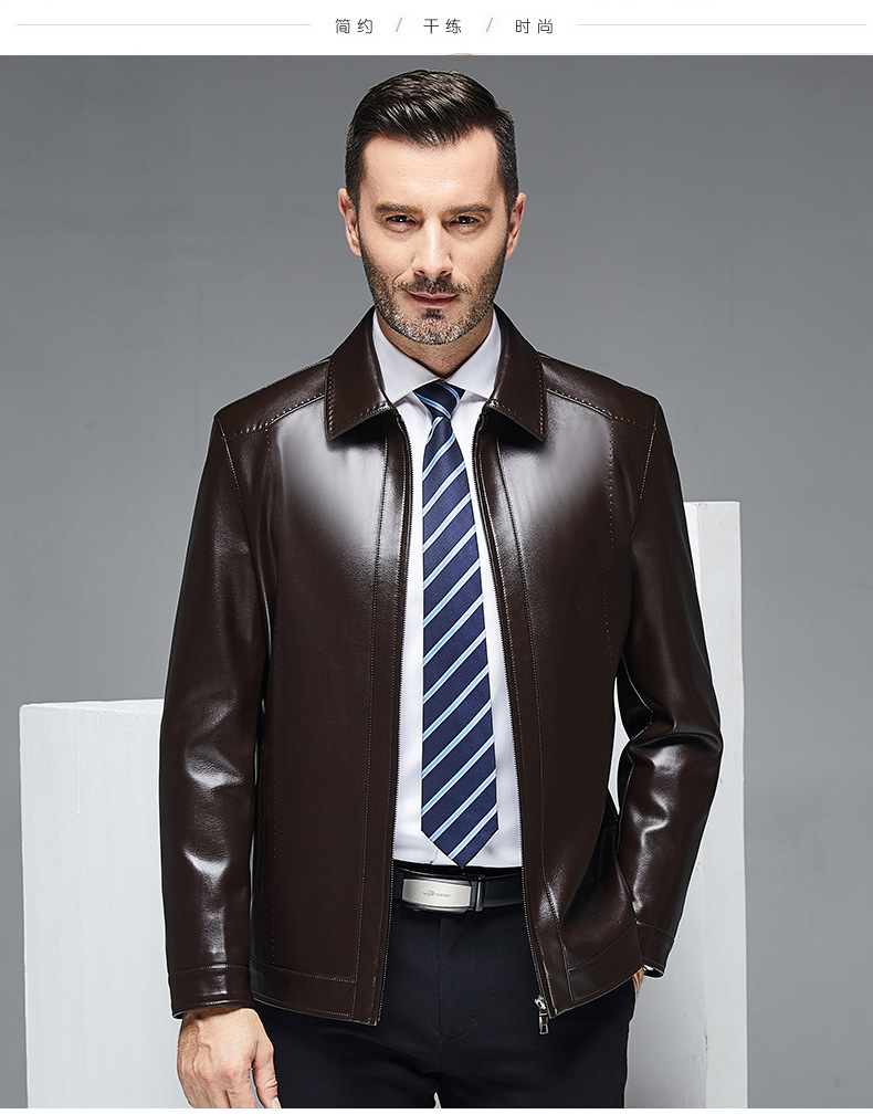 Veste en cuir homme - Ref 3443727 Image 18