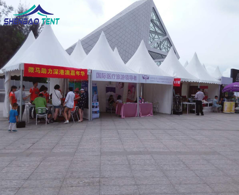 申宝锥顶帐篷 四角顶小型帐篷多边形户外广告篷房展览篷房