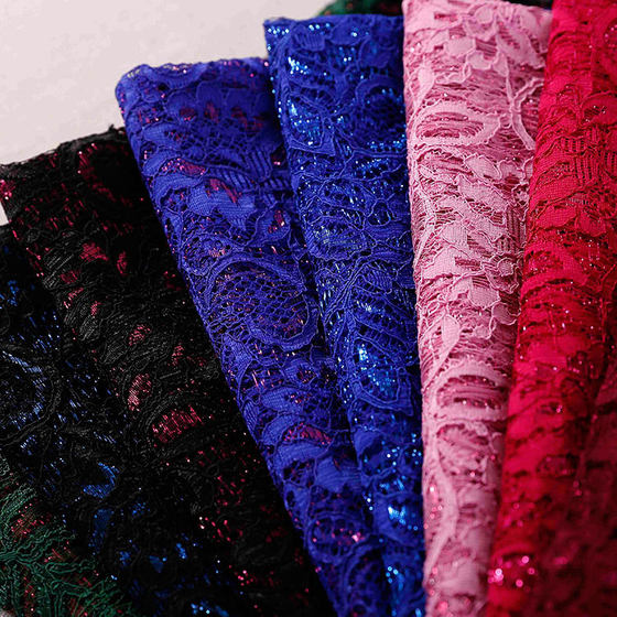 Factory spot strands multicolor new antique fashion clothing composite fabric spring and summer lace lace fabric