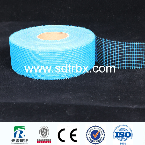 自粘玻纤嵌缝带 内墙耐碱玻纤自粘带 石膏板嵌缝玻璃纤维网格带