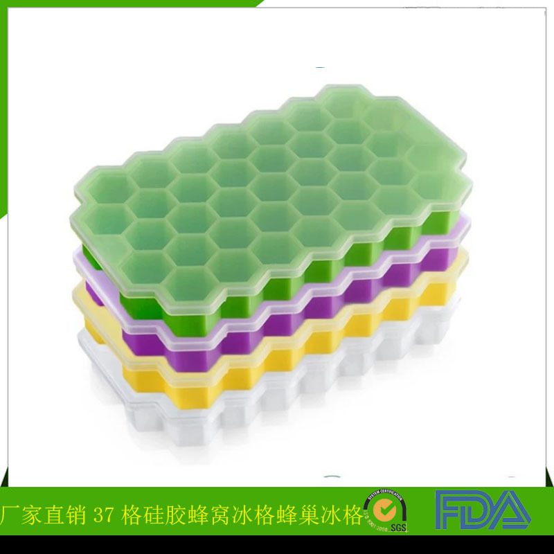 Bandeja de hielo de silicona 160 bandeja de hielo 37 rejilla de silicona panal bandeja de hielo caja de hielo