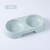 Simple wind candy pet dog bowl cat double bowl of water bowl food pot anti -sliding anti -overturned drinking water feeder cat products