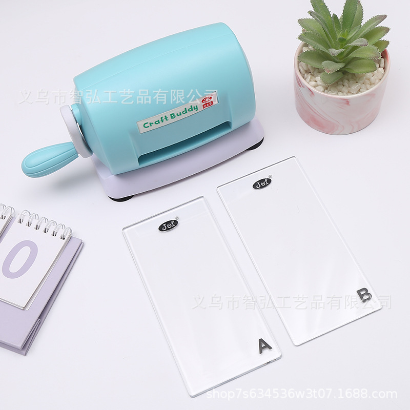 Hand-Cranked Knurled Paper Art Machine Cutting Template Carbon Steel Knife Mold Machine DIY Handmade Creative Educational Toy Embossing Machine