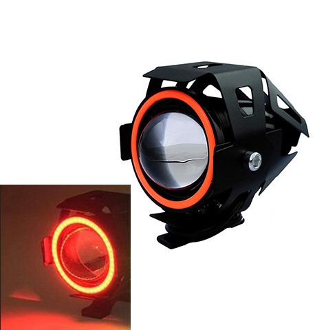 Coche eléctrico Motocicleta General U7 Angel Eye Faros superbrillantes Fotores modificados Luces de coche flash triciclo