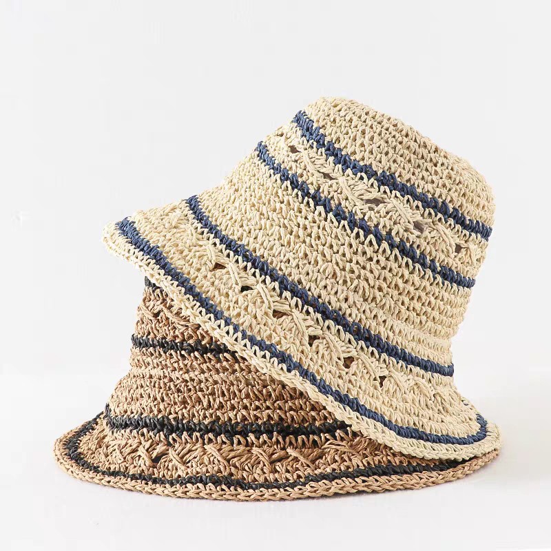 Women's Simple Style Classic Style Solid Color Flat Eaves Straw Hat display picture 1