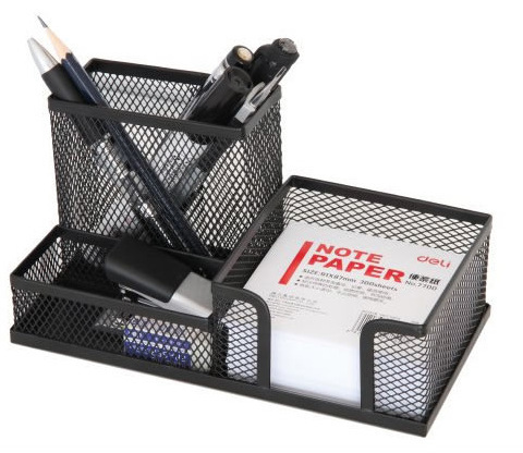 Pen holder 9058 multifunctional business office metal wire mesh combination pen holder creative fashion stationery wholesale