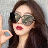 Fashionable retro sunglasses, trend glasses solar-powered, 2020, European style, cat's eye, internet celebrity