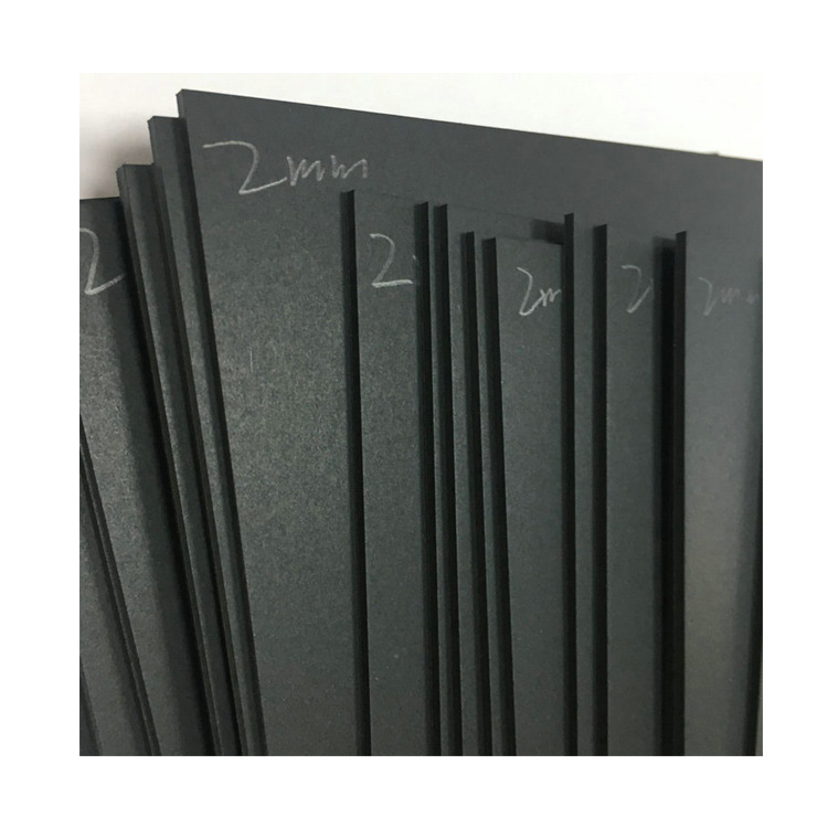 厂家  800克中性双面黑卡纸 800克复合黑卡纸  切面黑