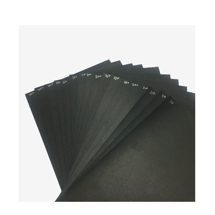 广东厂家 350克木浆双面黑卡纸 350克双透黑卡纸造纸厂