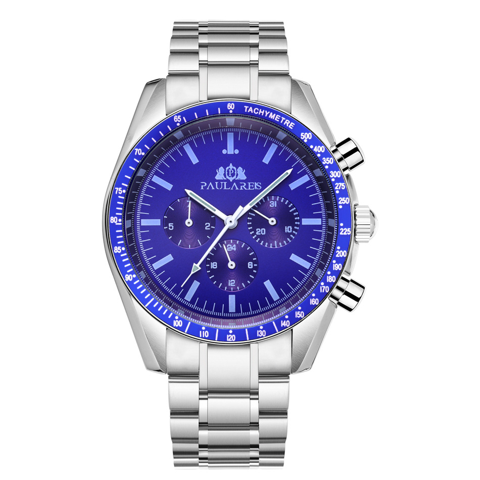 Fully Automatic Mechanical Multi-Function Strong Luminous Steel Strap Men's Watch AUTOMATIC WATCH_voghion.com