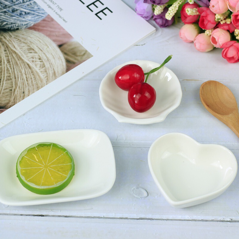 ins style ceramic small plate plate seasoning plate snack plate photo props gourmet setting decoration