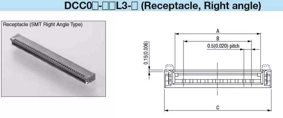 Japanese Kel connector DCC00-30L3-C