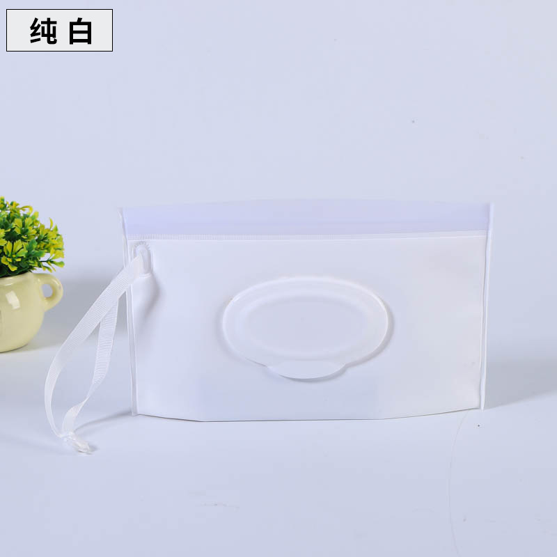 En stock al por mayor bebé EVA bolsa de tejido húmedo bolsa de embalaje extraíble portátil Flip ventana sanitaria bolsa de tejido húmedo bolsa