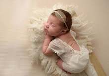 跨境外貿新生兒攝影服飾 寶寶拍照服裝蕾絲網紗衣服 嬰兒影樓衣服