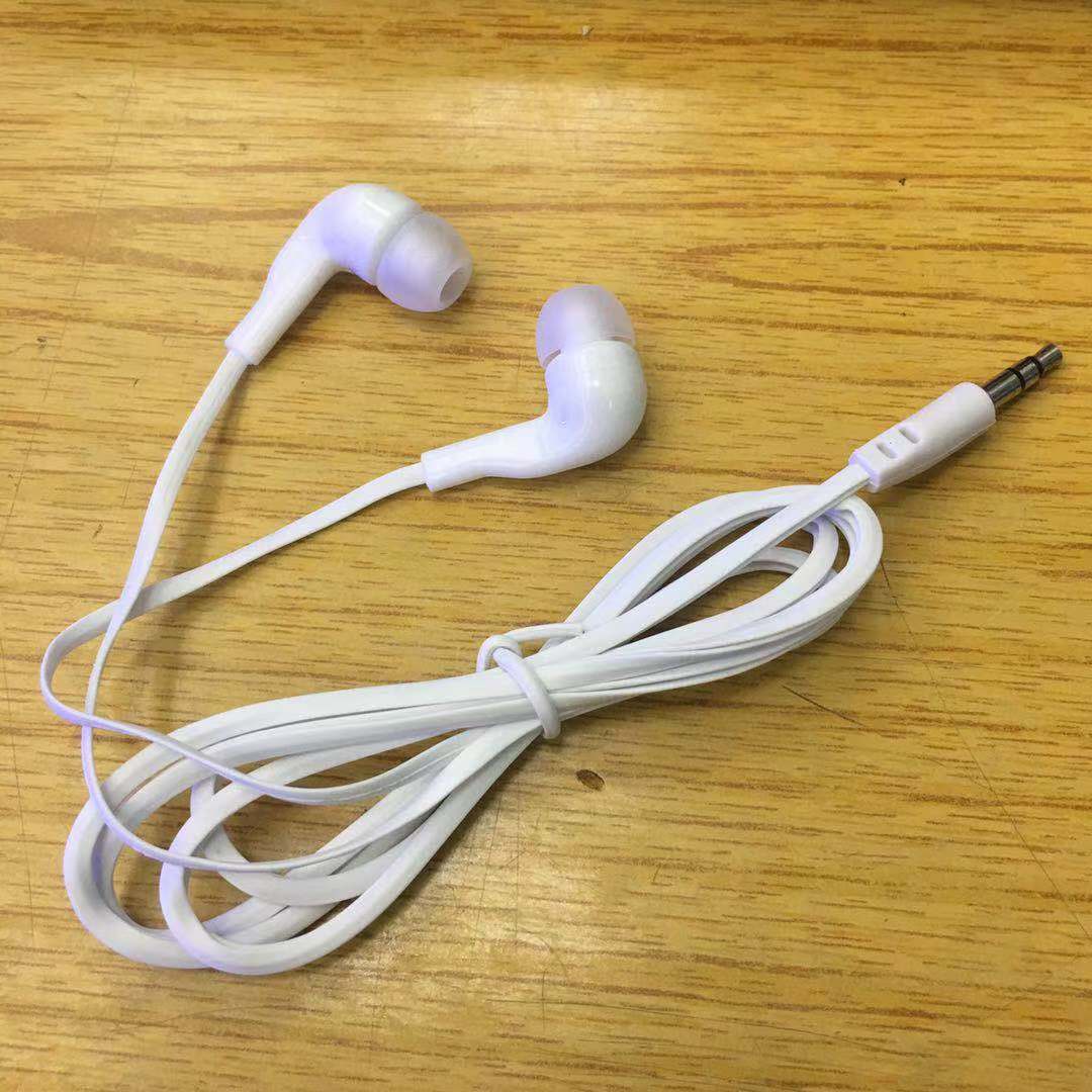 手机音乐有线耳机 MP3/MP4配机耳塞 入耳式扁线礼品特价耳机