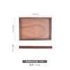 Wooden tray wooden rectangular walnut wood solid wood hotel dining tea tray roasted pizza steak square plate