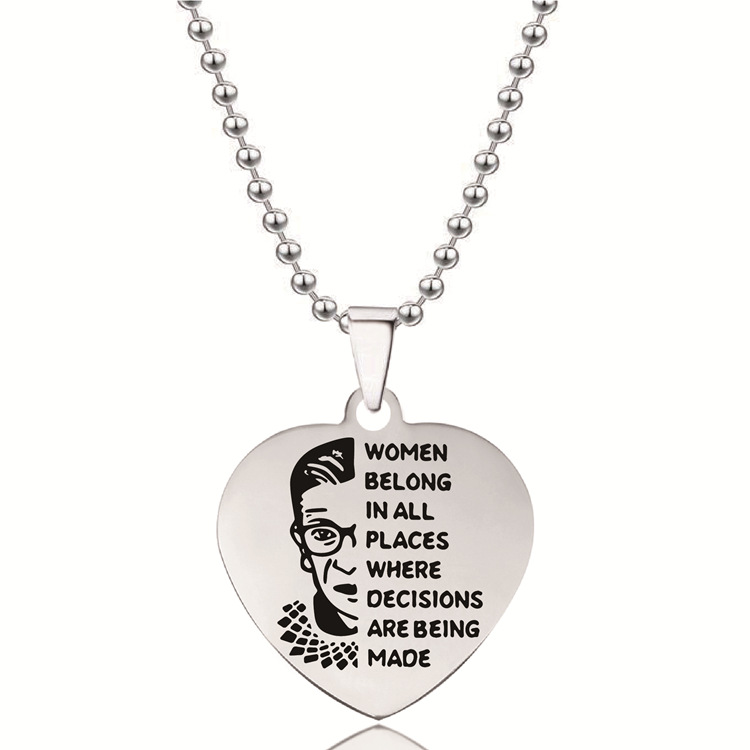 银色25心形项链-法官