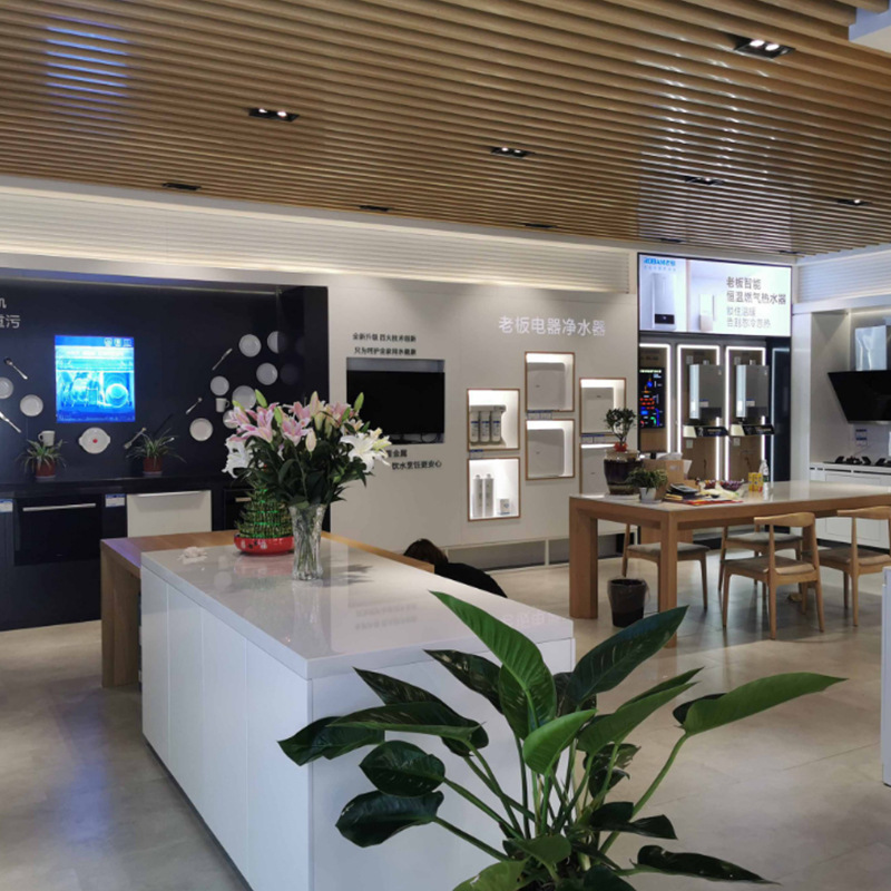 中岛台整店设计水龙头水槽卫浴展示货架商场专卖厨卫家电展柜