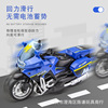 Motorcycle, realistic metal car model, traffic police