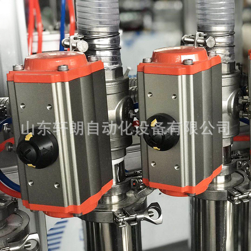 油类灌装 防冻液玻璃水柱塞灌装机 全自动膏体液体小型6头灌装机