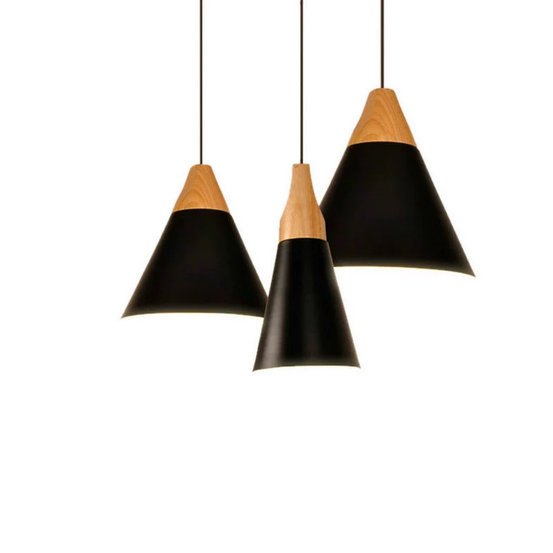Scandinavian minimalistic retro coffee bar ceiling lamp, creative lampshade