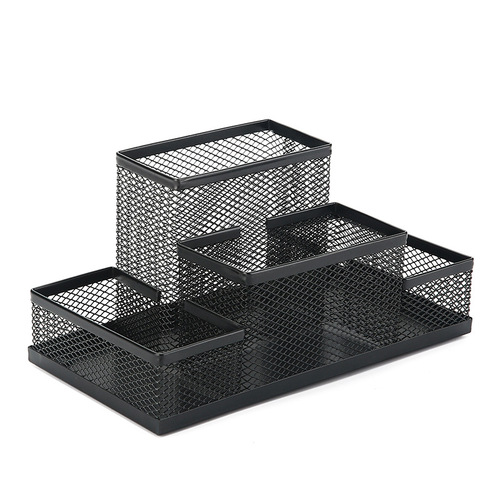 Multifunctional pen holder desktop ornaments stationery storage box office ornaments pen barrel office supplies stationery girly heart