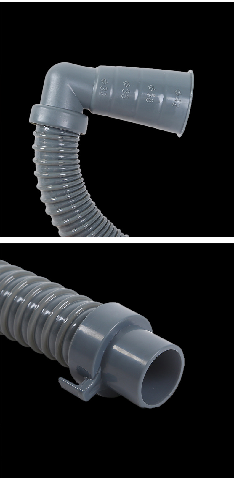 Washing machine drain pipe elbow, multi-functional interface, washing machine accessories, extended and thickened outlet pipe wholesale 1.5M detail image 9