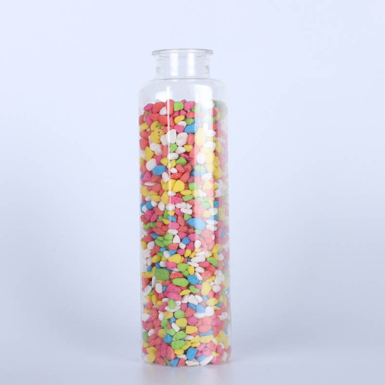 Fábrica al por mayor transparente de plástico para mascotas creativo DIY deseando botella de caramelo hecha a mano Arco Iris nebulosa estrella suerte botella vacía